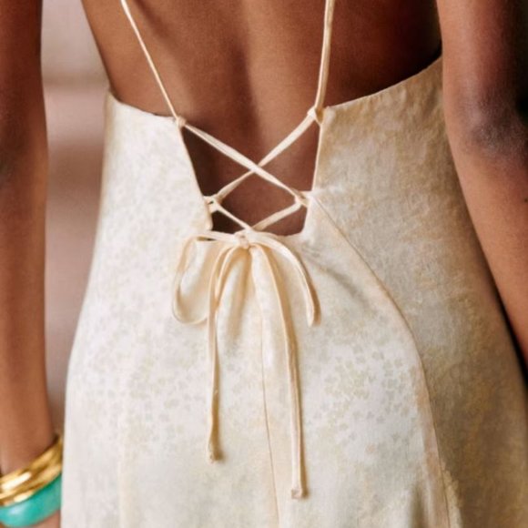 NWT Sezane Saleria Dress White Ivory 6 - Picture 2 of 4